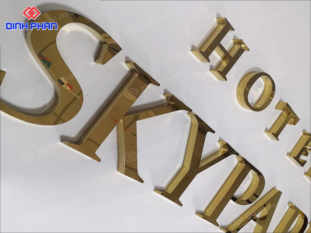 Làm bảng hiệu chữ inox BMT theo yêu cầu, giá rẻ Làm bảng hiệu chữ inox BMT