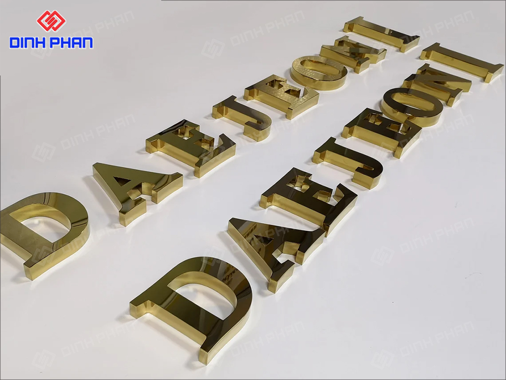 Làm bảng hiệu chữ inox BMT theo yêu cầu, giá rẻ Làm bảng hiệu chữ inox BMT