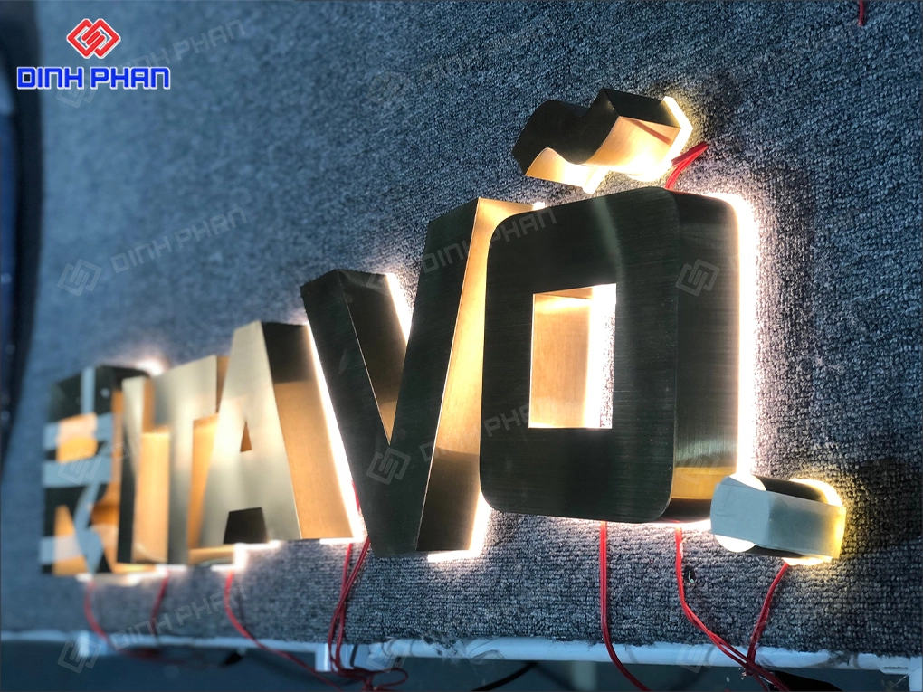 Làm bảng hiệu chữ inox BMT theo yêu cầu, giá rẻ Làm bảng hiệu chữ inox BMT