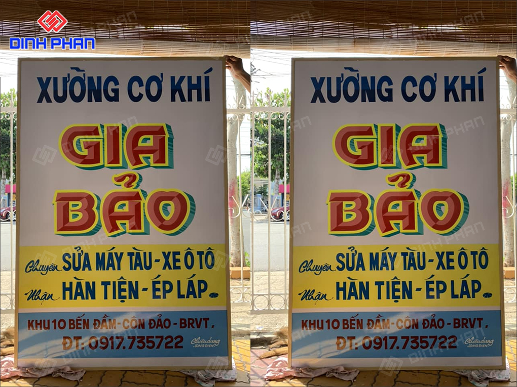 Dịch vụ gia công bảng hiệu BMT giá rẻ, uy tín Gia công bảng hiệu BMT