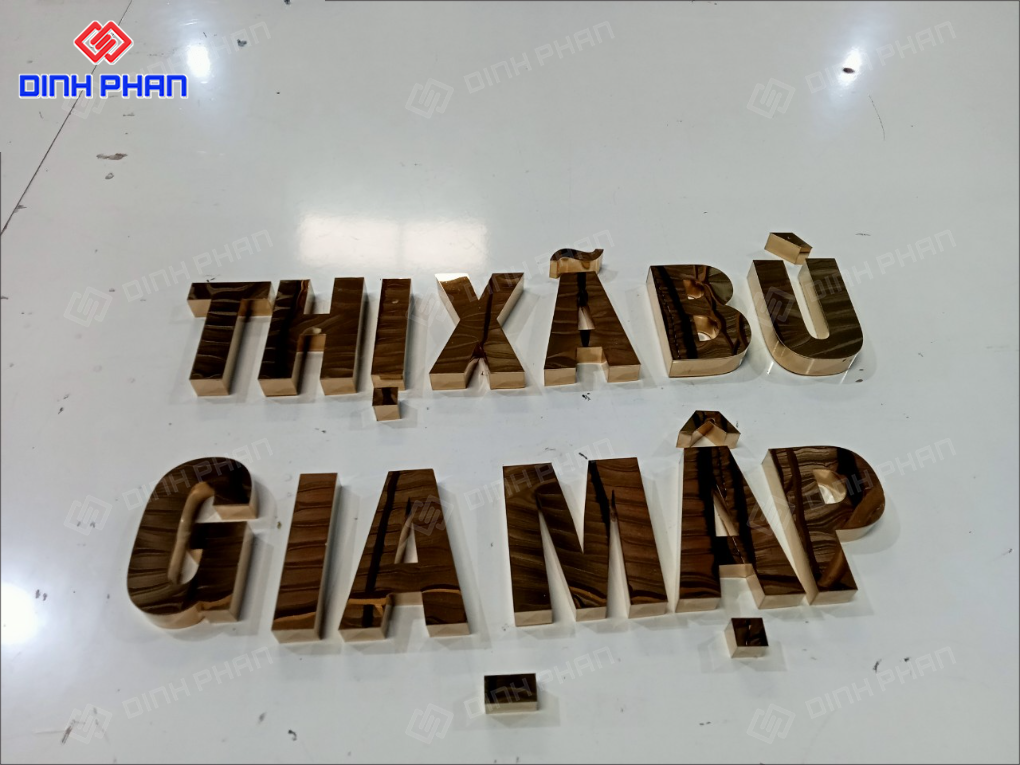 Xưởng sản xuất gia công chữ inox Nha Trang đẹp, giá rẻ Gia công chữ inox Nha Trang