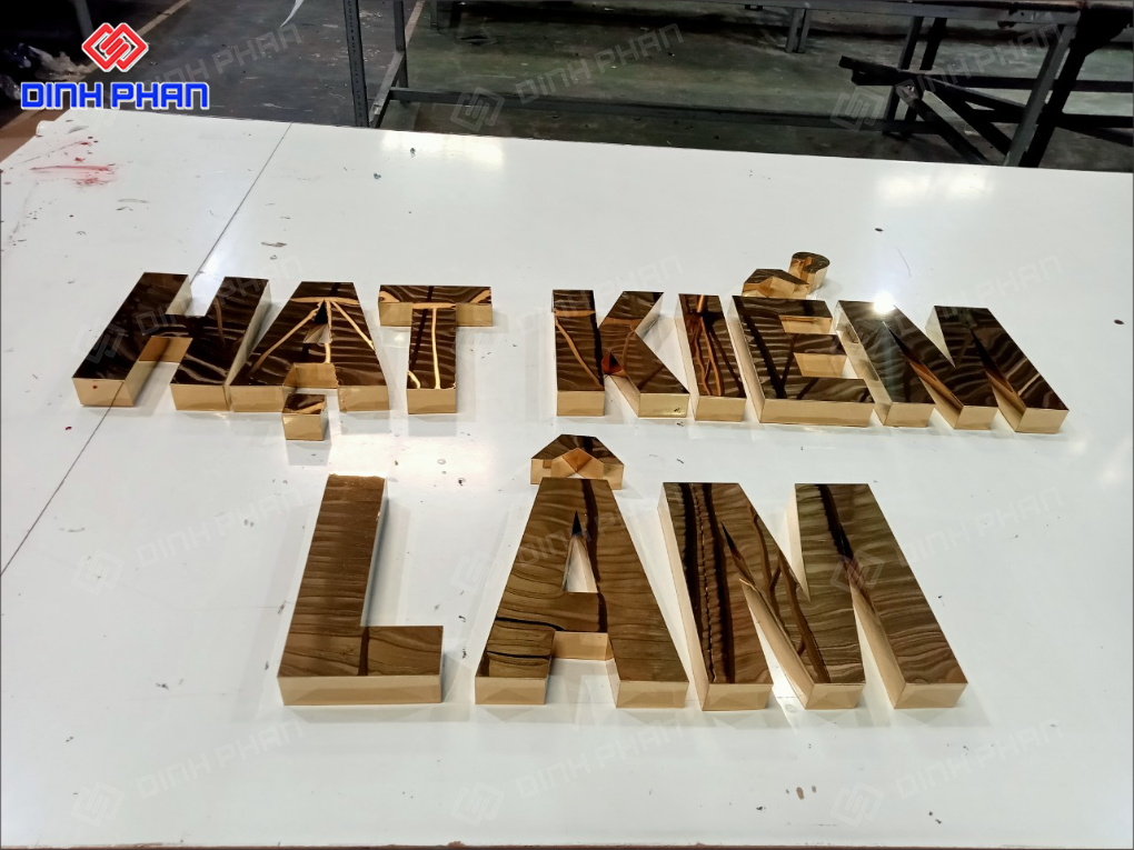 Xưởng sản xuất gia công chữ inox Nha Trang đẹp, giá rẻ Gia công chữ inox Nha Trang