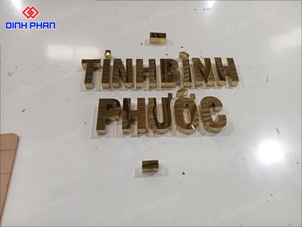 Xưởng sản xuất gia công chữ inox Nha Trang đẹp, giá rẻ Gia công chữ inox Nha Trang