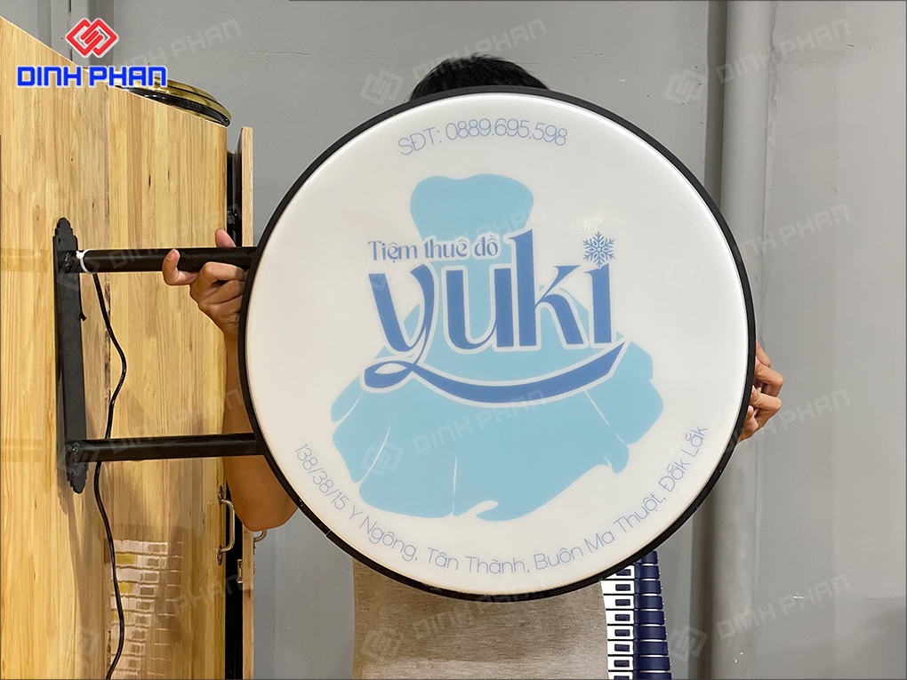 In UV mặt hộp đèn  