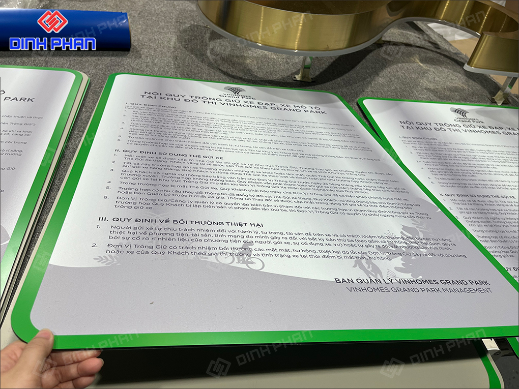 In UV phẳng Gia Lai hiện đại, sắc nét cho ấn phẩm, quảng cáo Bảng nội quy