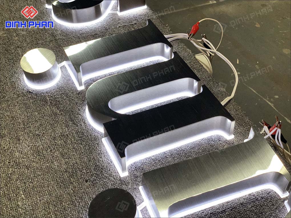 Làm chữ inox Phú Yên giá rẻ, bền đẹp Chữ inox trắng xước