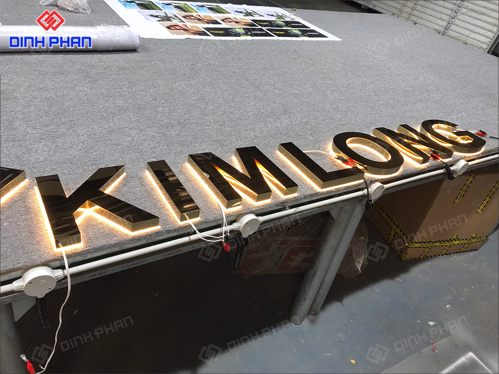 Làm chữ inox Phú Yên giá rẻ, bền đẹp Bảng hiệu tiệm vàng