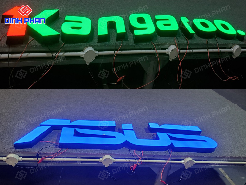 Bộ chữ thương hiệu đồ điện tử 