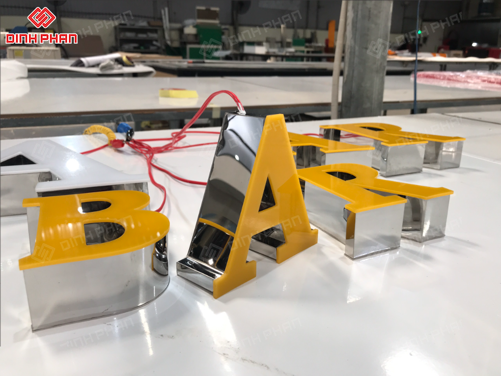 Thi công chữ inox đèn LED tại Daklak chuyên nghiệp, giá rẻ Thi công chữ inox đèn LED tại Daklak