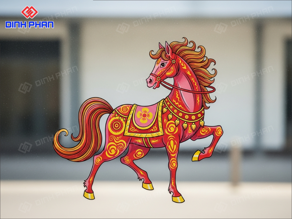 Decal Tết dán kính Daklak