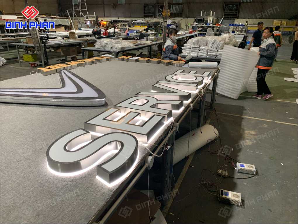 Gia công chữ inox Khánh Hòa sang trọng, bền đẹp Gia công chữ inox Khánh Hòa