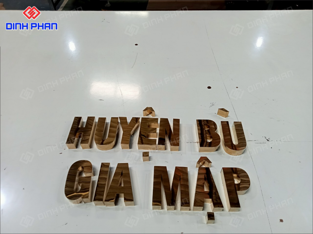 Gia công chữ inox Khánh Hòa sang trọng, bền đẹp Gia công chữ inox Khánh Hòa