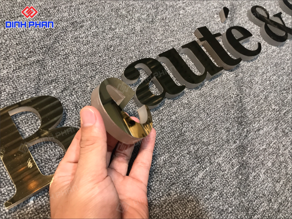 Gia công chữ inox Khánh Hòa sang trọng, bền đẹp Gia công chữ inox Khánh Hòa