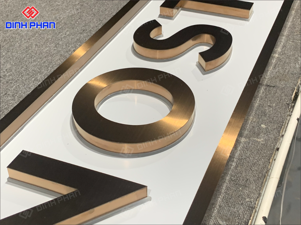 Địa chỉ gia công chữ inox sáng chân đèn LED ở BMT giá rẻ Gia công chữ inox sáng chân đèn led ở BMT