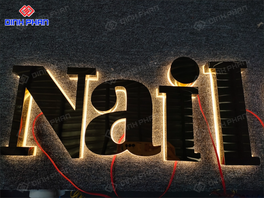 Địa chỉ gia công chữ inox sáng chân đèn LED ở BMT giá rẻ Gia công chữ inox sáng chân đèn led ở BMT