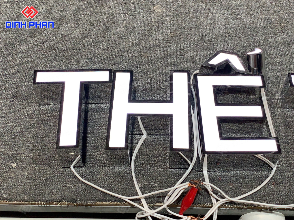 Địa chỉ gia công chữ inox sáng chân đèn LED ở BMT giá rẻ Gia công chữ inox sáng chân đèn led ở BMT