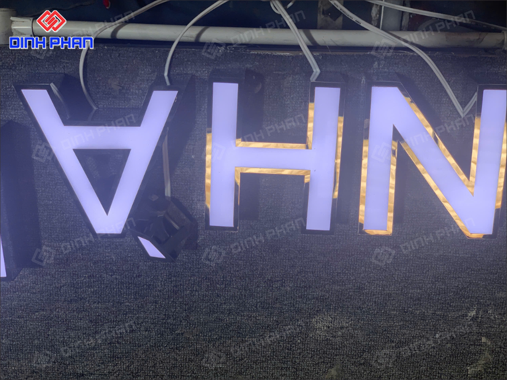 Địa chỉ gia công chữ inox sáng chân đèn LED ở BMT giá rẻ Gia công chữ inox sáng chân đèn led ở BMT
