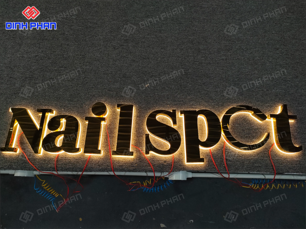 Địa chỉ gia công chữ inox sáng chân đèn LED ở BMT giá rẻ Gia công chữ inox sáng chân đèn led ở BMT