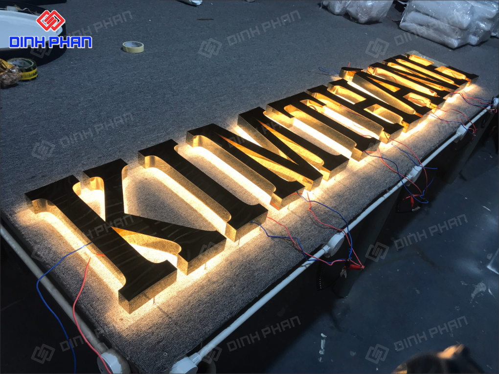 Địa chỉ gia công chữ inox sáng chân đèn LED ở BMT giá rẻ Gia công chữ inox sáng chân đèn led ở BMT