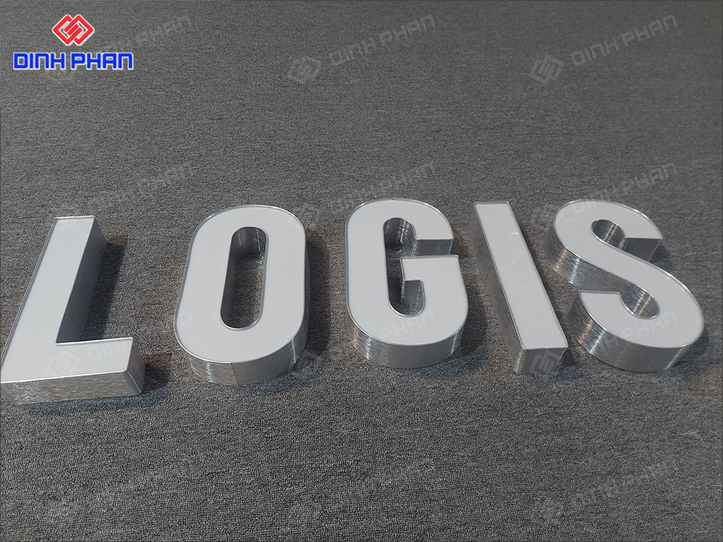Gia công chữ nhôm Đắk Nông bền đẹp, sắc nét Bộ chữ nhôm mặt mica
