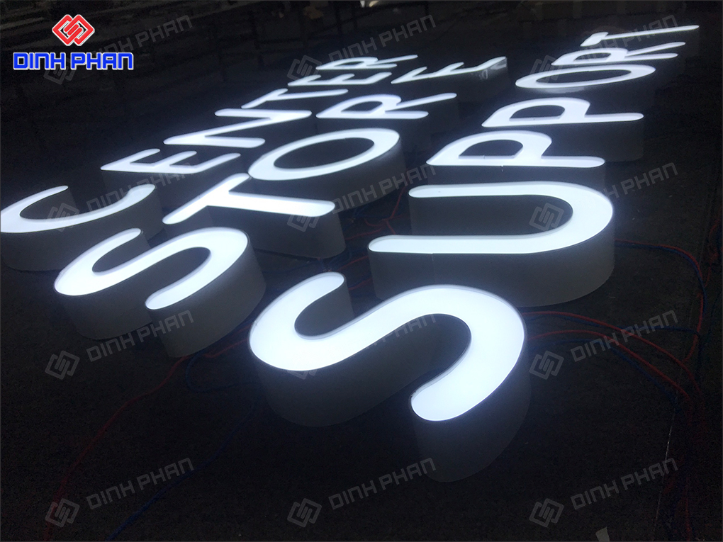 Gia công chữ nhôm Đắk Nông bền đẹp, sắc nét Bảng hiệu cửa hàng