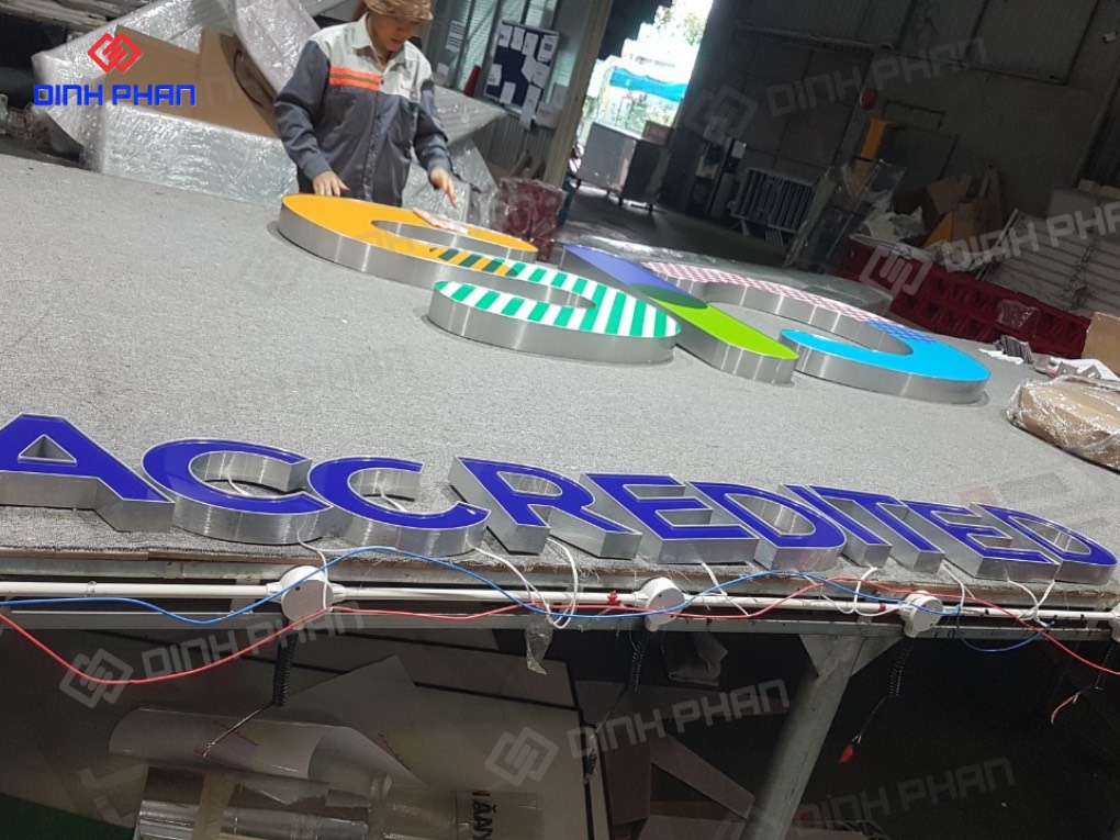 Gia công chữ nhôm Đắk Nông bền đẹp, sắc nét Chữ nhôm mặt mica