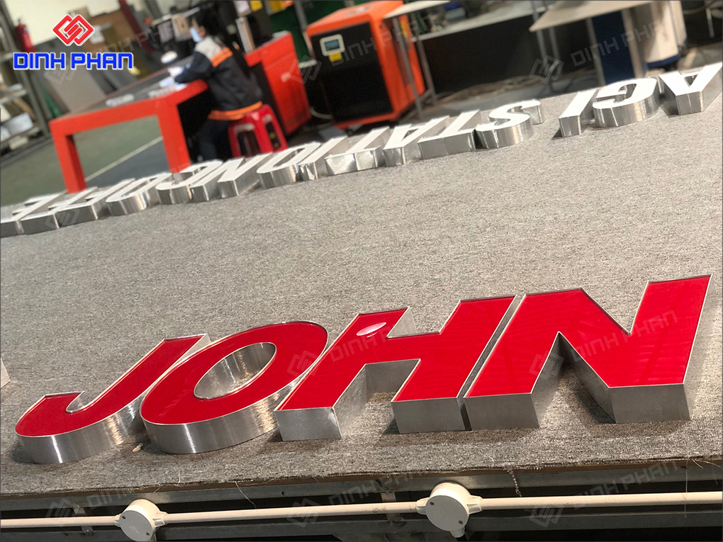 Gia công chữ nhôm Khánh Hòa bền đẹp, giá tốt Chữ nhôm không đèn