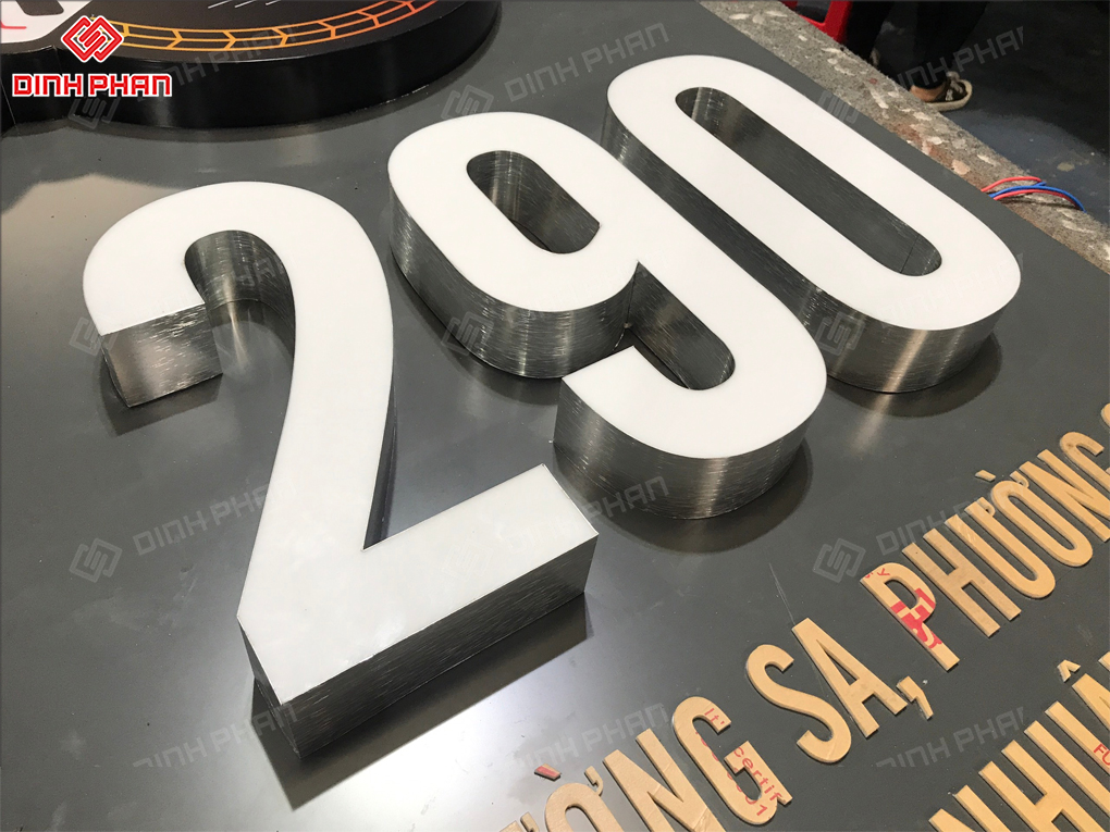 Chữ số nhôm gia công 