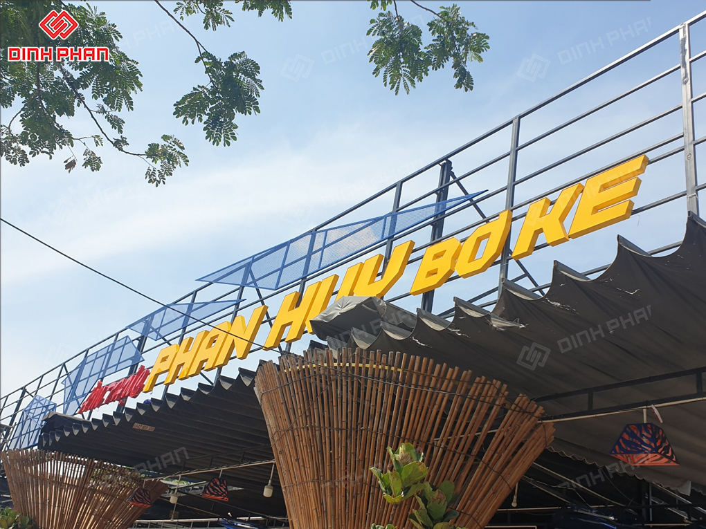 Gia công chữ nhôm Nha Trang bền đẹp, chất lượng cao Chữ nhôm sơn