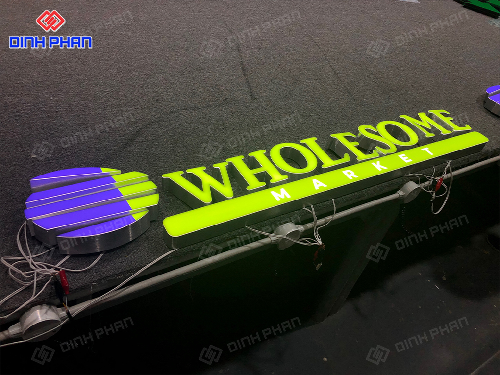 Gia công chữ nhôm Nha Trang bền đẹp, chất lượng cao Bảng hiệu công ty