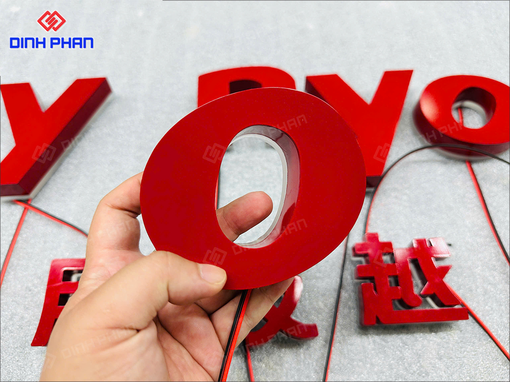 Chữ inox gia công 