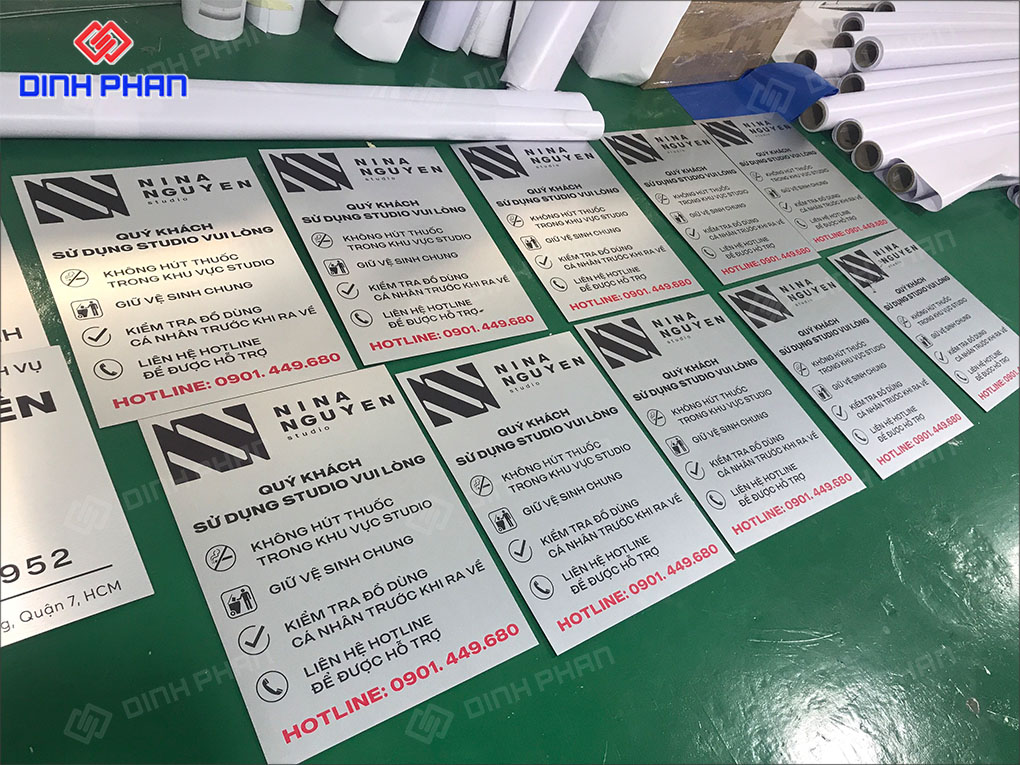 In UV phẳng Đắk Nông đa dạng, hiện đại với chất lượng cao Bảng nội quy