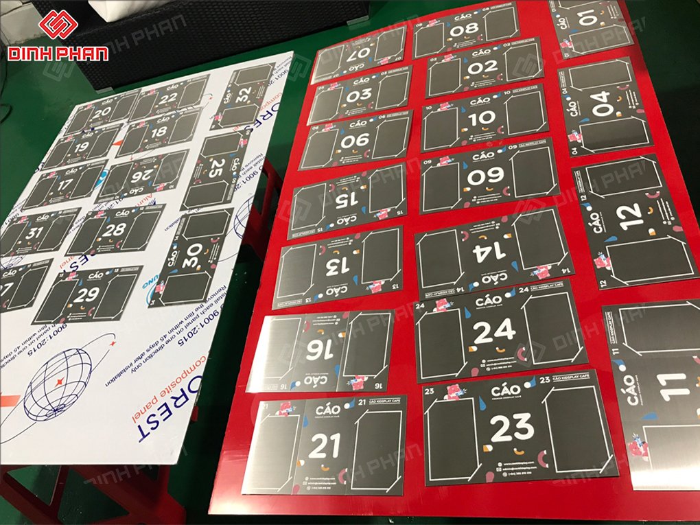 In UV alu Lâm Đồng bền đẹp, sắt nét Bảng tên khu vực