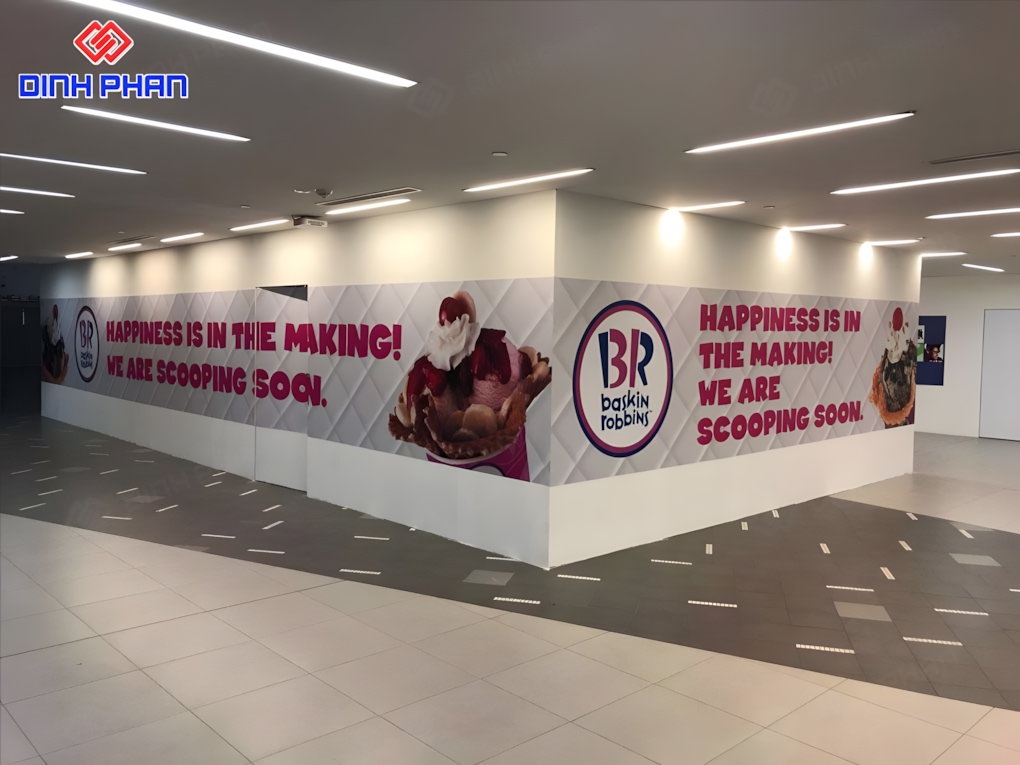 In UV decal Lâm Đồng hiện đại, hiệu quả cho quảng cáo Decal dán tường quảng cáo