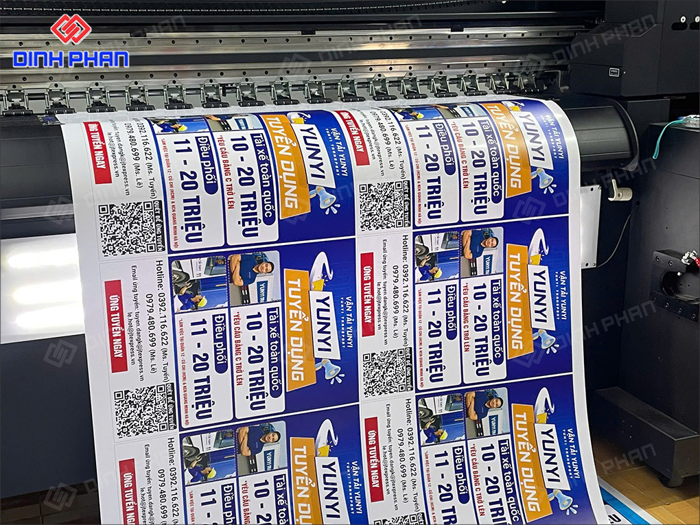 In UV decal Lâm Đồng hiện đại, hiệu quả cho quảng cáo In ấn decal