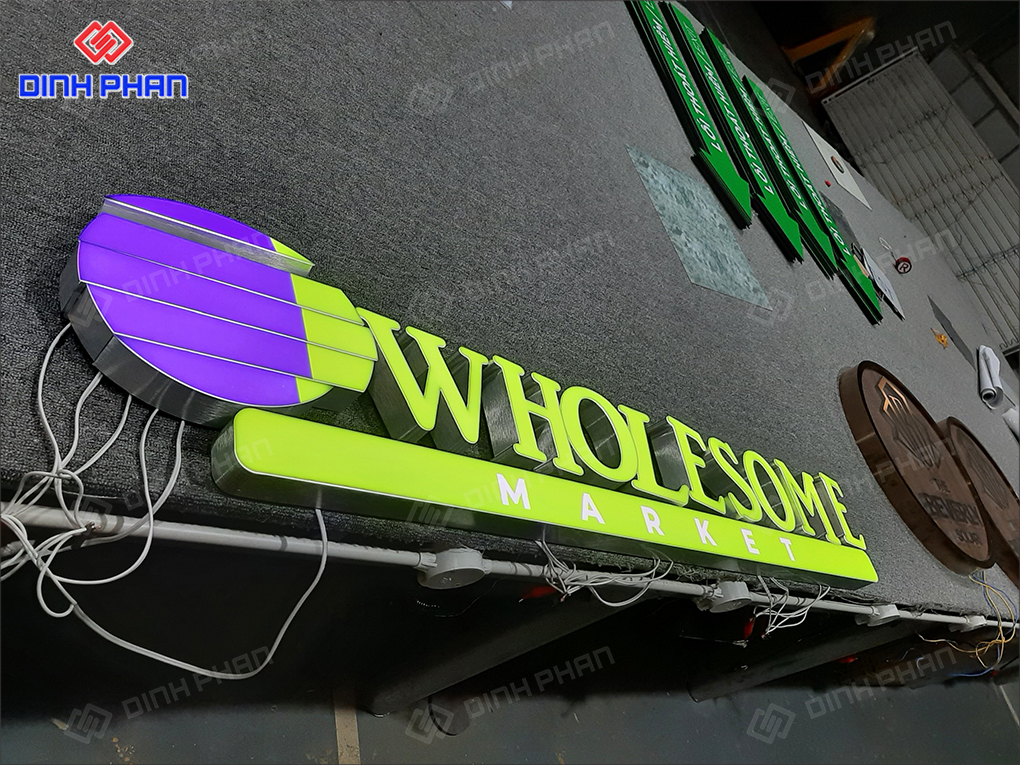 Địa chỉ làm bảng hiệu chữ nhôm BMT giá rẻ, chất lượng cao Làm bảng hiệu chữ nhôm BMT