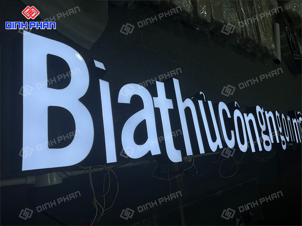 Địa chỉ làm bảng hiệu chữ nhôm BMT giá rẻ, chất lượng cao Làm bảng hiệu chữ nhôm BMT