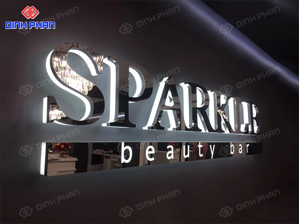 Chữ inox đèn LED