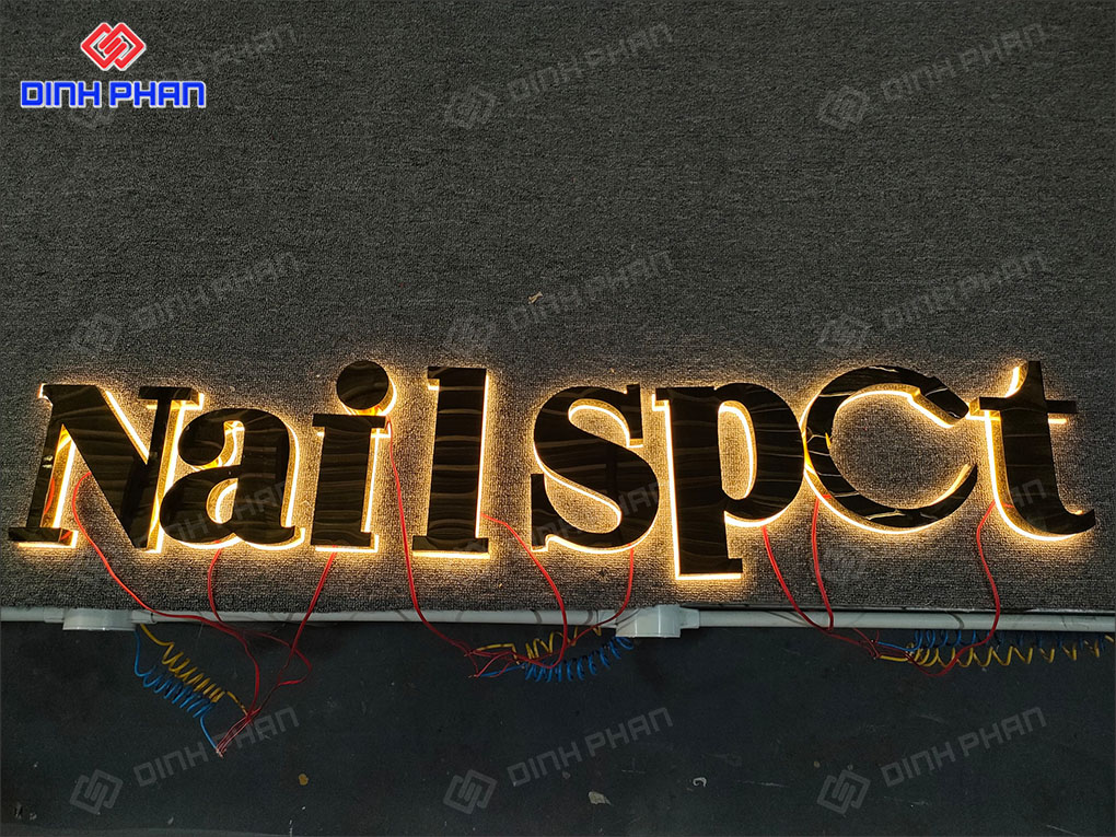 Làm chữ inox Đắk Nông chất lượng cao, giá tốt Bảng hiệu tiệm làm móng sáng chân