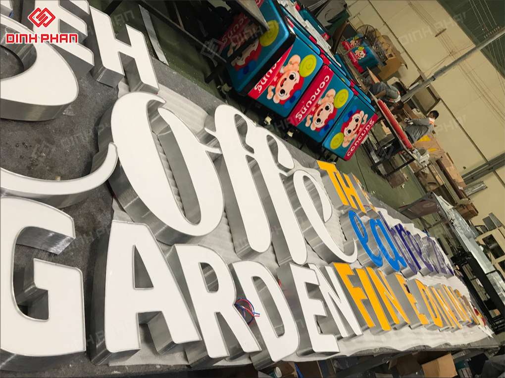 Làm chữ nhôm Đắk Nông bền đẹp, hiện đại Bảng hiệu quán cà phê