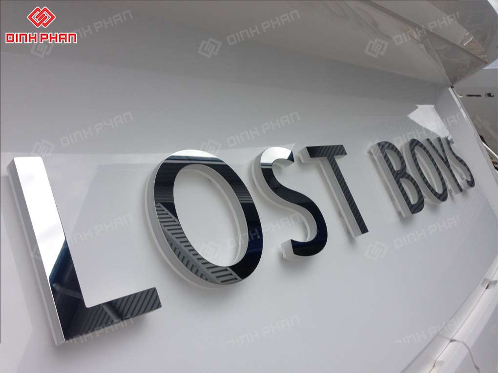 Bảng hiệu chữ inox nổi