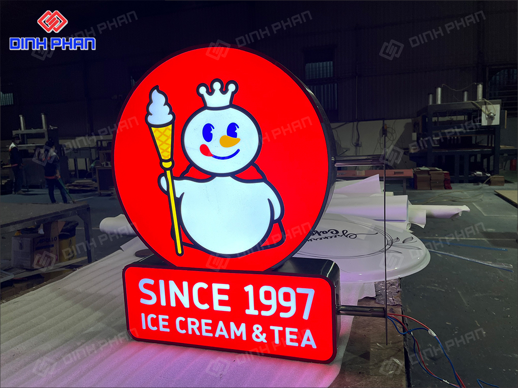 Bảng hiệu hộp đèn Mixue