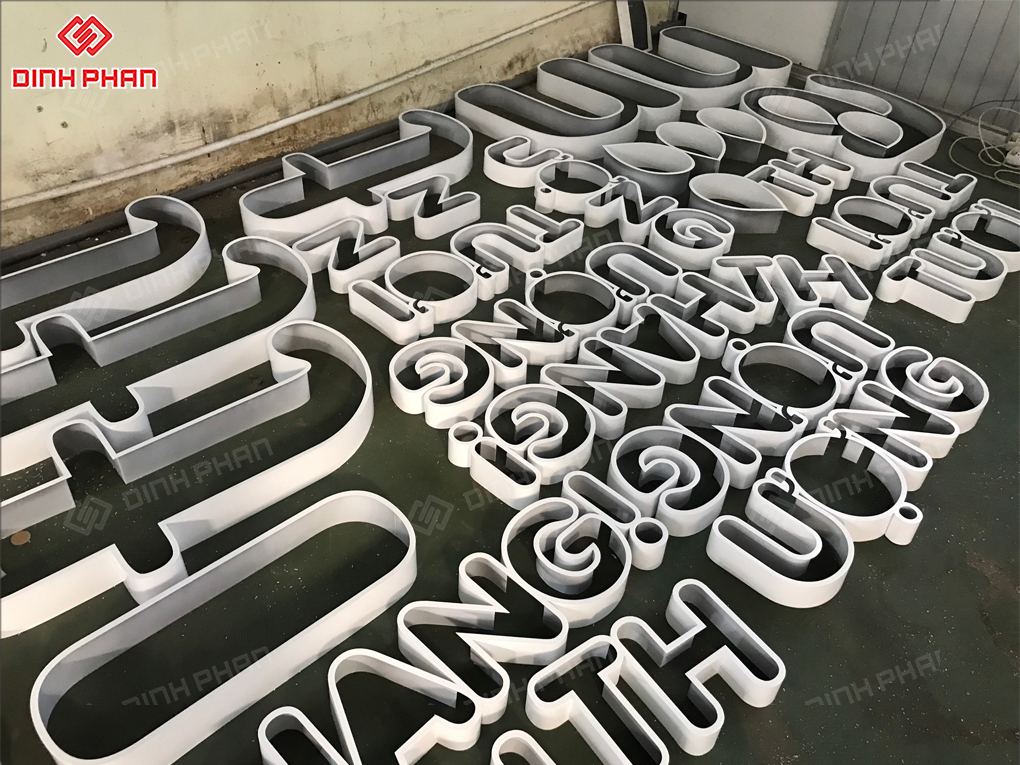 Sơn hông chữ inox 