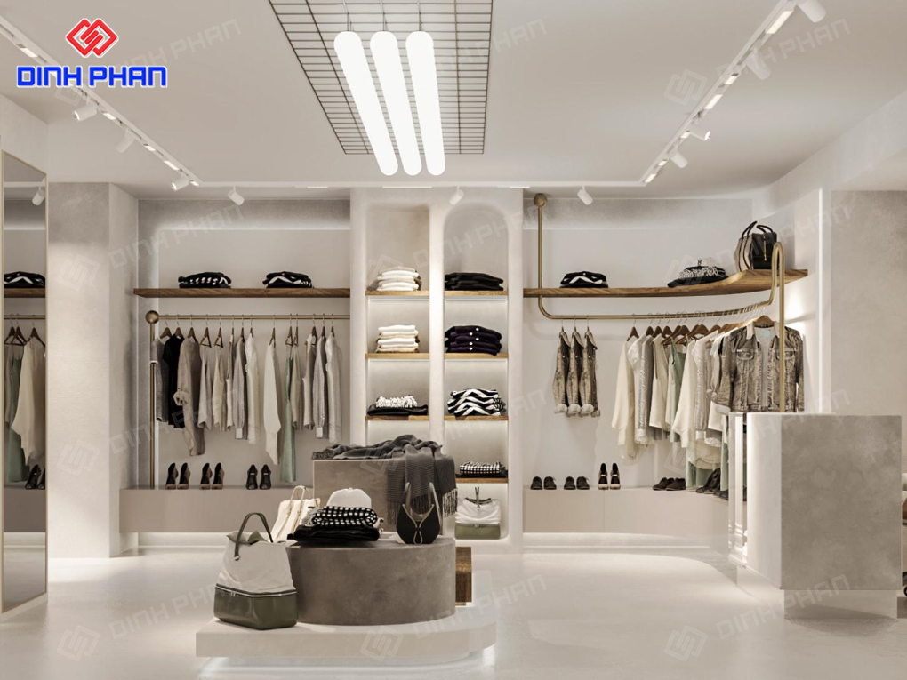 Thiết kế cửa hàng quần áo và thi công shop Đắk Lắk