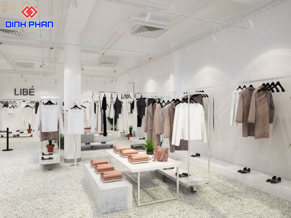 Thiết kế cửa hàng quần áo và thi công shop Đắk Lắk