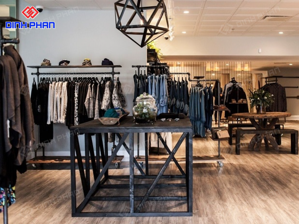 Thiết kế cửa hàng quần áo và thi công shop Đắk Lắk