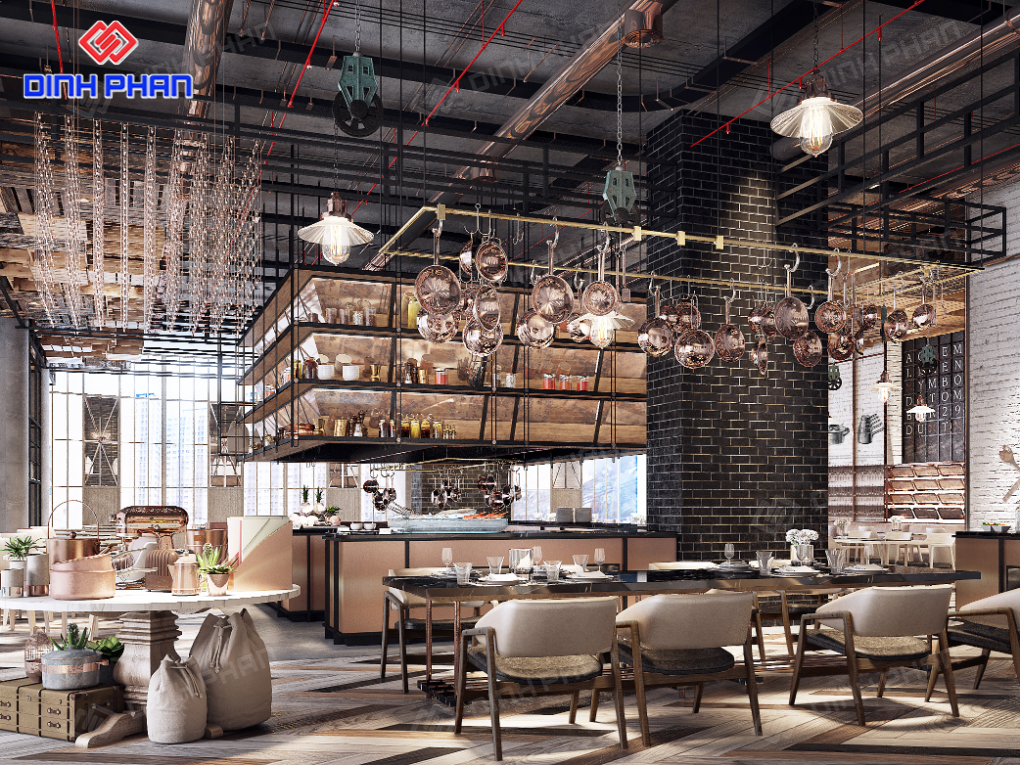 Giải pháp thiết kế nhà hàng Đắk Lắk đẹp, thu hút khách