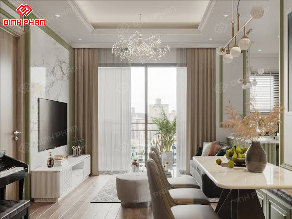 Rèm cửa phòng khách BMT: Giải pháp thẩm mỹ & chống nắng